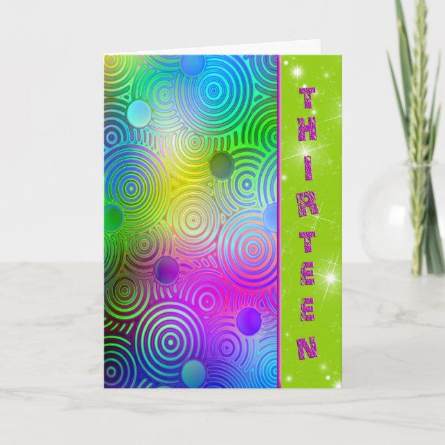 13. Geburtstag Karte (Vorderseite)