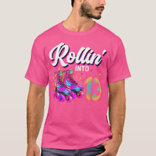 13. Geburtstag Mädchen 13 Jahre Roller Skate Rolls T-Shirt