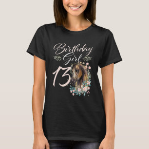 13. Geburtstag Mädchen Pferd 13 Jahre alt Bday T-Shirt