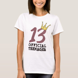 13. Geburtstag Offiziell Teenager Teen Girl Crown T-Shirt