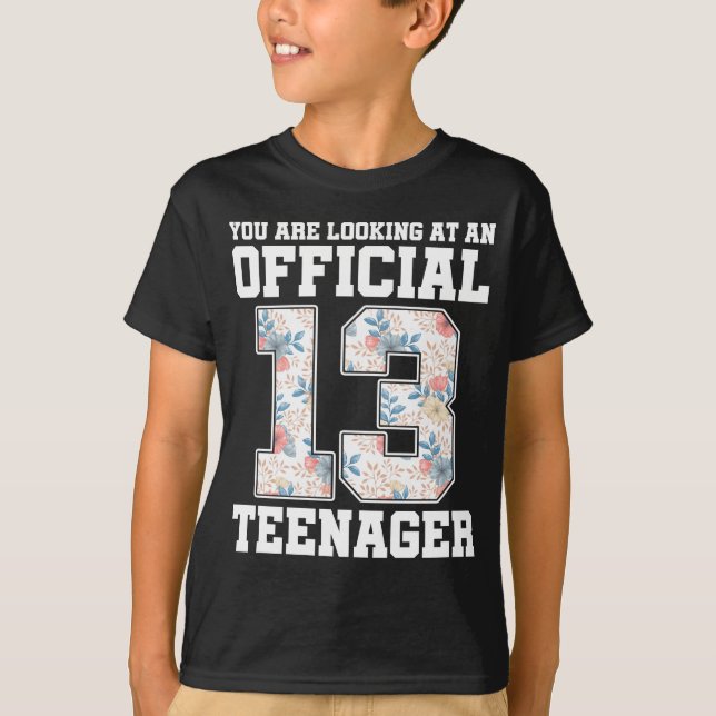 13. Geburtstag Offizielle Teenagermädchen T-Shirt (Vorderseite)