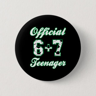 13. Geburtstag Offizieller Teenager Lustiger Fußba Button