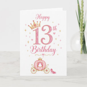 13. Geburtstag Prinzessin Karte