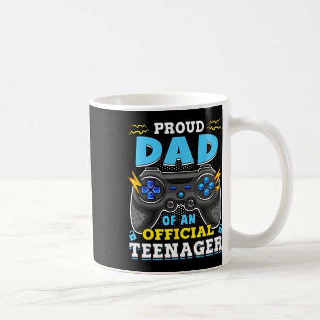13. Geburtstag Proud Vater Offiziell Teenager Vide Kaffeetasse (Rechts)