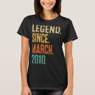 13. Geburtstag seit März 2010 13 Jahre alt T-Shirt