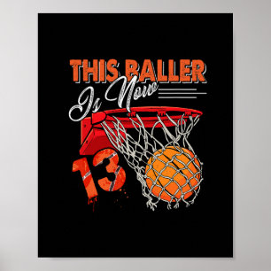 13. Geburtstag Sketll Lustiges Geschenk für 13-jäh Poster