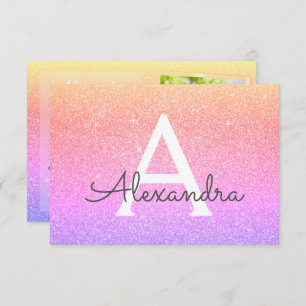 13. Geburtstag Sparkle Rainbow Foto Einladung