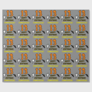 13. Geburtstag: Spooky Halloween Thema, Individuel Geschenkpapier