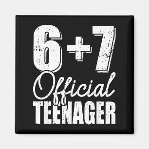 13. Geburtstag Teenager sechs sieben Meme 67 Gebur Magnet