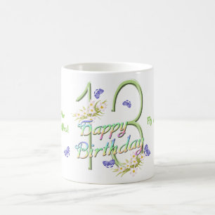 13. Geburtstags-Schmetterlings-Tanz-Tasse Tasse
