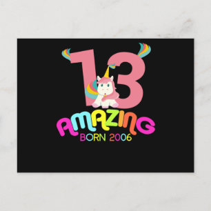 13. Geburtstagsfeier Geschenk Erstaunlich seit 200 Postkarte