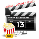 13. Geburtstagsfilm-Party Freistehende Fotoskulptur<br><div class="desc">13. Hollywood Film Movie Thema Geburtstagsparty T - Shirt,  Kuchen Toppers,  Kuchen Teller,  Gastgeschenke,  Karten,  Knöpfe für Ihre Movie themed Geburtstagsparty. 13. Geburtstag Geschenke und Dekorationen mit Film-Filmklapboard,  Popcorn,  Lichter,  Kamera,  Action und die Nummer 13. 13 Jahre alte Geschenke für Menschen ab 13 Jahren.</div>