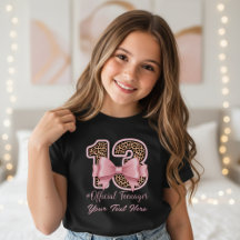 13. Geburtstagsgeschenk Rosa Leopardenprint-Bogen