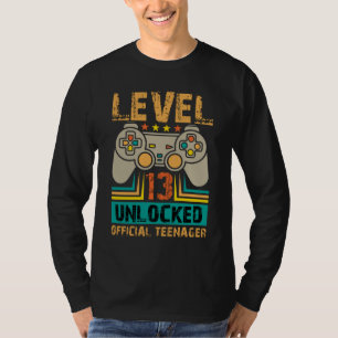 13. Geburtstagsgeschenkboys Stufe 13 Entsperrt Off T-Shirt