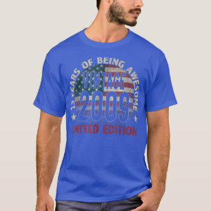 13. Geburtstagsgeschenkjungen Vintag 2009 13 Jahre T-Shirt