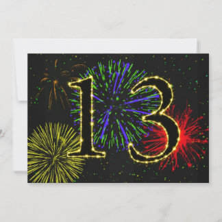13. Geburtstagsparty Einladung
