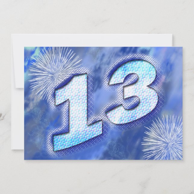 13. Geburtstagsparty Einladung (Vorderseite)