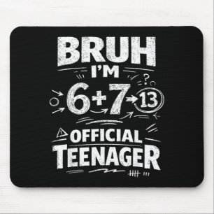 13. Geburtstagsshirt lustiges Meme 6 7 Geburtstag  Mousepad