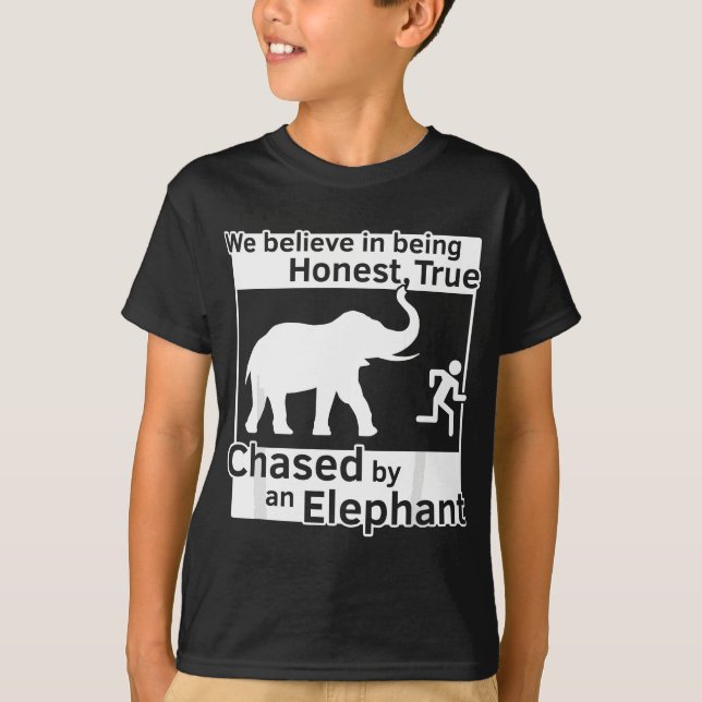 13. Glaubenstreue LDS gejagt von einem Eleph T-Shirt (Vorderseite)