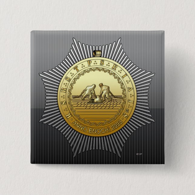 13. Grad: Master of the Neunten Arch Button (Vorderseite)