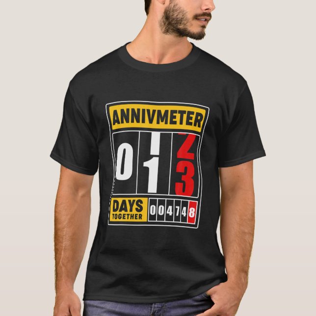 13. Hochzeit Jubiläum für Paare Ehemann Wif T-Shirt (Vorderseite)