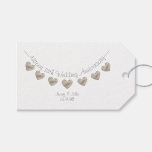 13. Hochzeitstag Geschenkanhänger