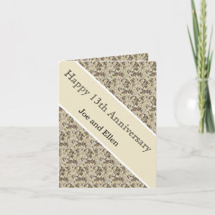 13. Hochzeitstag, Hochzeitsfeier Karte