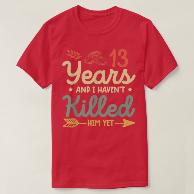 13. Hochzeitstag Tee passende Paare 13 (Design vorne)