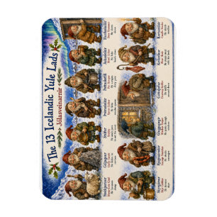 13 Isländische Weihnachtsmänner Weihnachten reykja Magnet