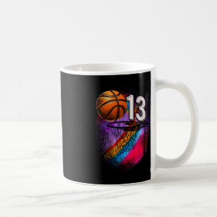 13 Jahre alt 13. Geburtstag Basketball Offizieller Kaffeetasse