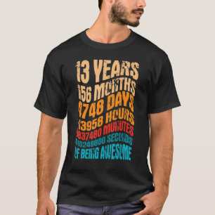 13 Jahre alt 13. Geburtstag Cooler Vintager Retro T-Shirt