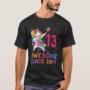 13 Jahre alt 13. Geburtstag Geschenke 2009 Unicorn T-Shirt
