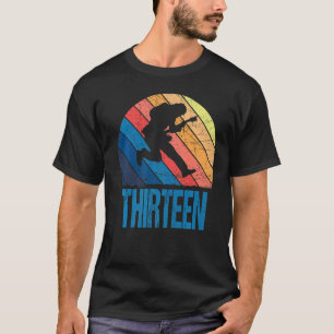 13 Jahre alt 13. Geburtstag Junge Gitarre Spieler T-Shirt