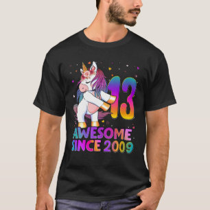 13 Jahre alt Einhorn Flossing 13. Geburtstagsmädch T-Shirt