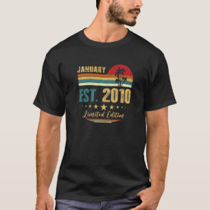 13 Jahre alt Januar 2010 13. Geburtstag T-Shirt