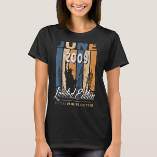 13 Jahre alt Juni 2009 13. Geburtstag T-Shirt
