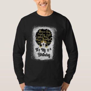 13 Jahre alt Leopard Melanin Girl Es ist mein Gebu T-Shirt