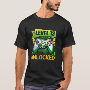 13 Jahre alt Level 13 Entsperrtes Videospiel 13. B T-Shirt