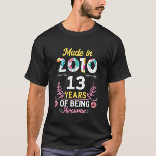 13 Jahre Alte Geschenke 13. Geburtstag Geboren im T-Shirt