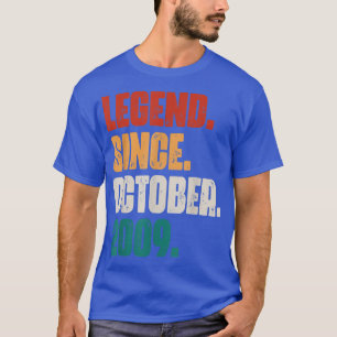 13 Jahre alte Geschenke Legend seit Oktober 2009 1 T-Shirt