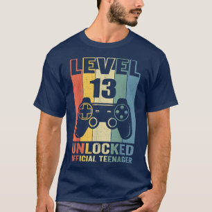 13 Jahre alte Jungen 13. Geburtstag Stufe 13 unver T-Shirt