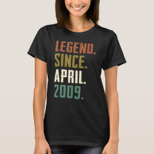 13 Jahre alte Legende Seit April 2009 13. Geburtst T-Shirt