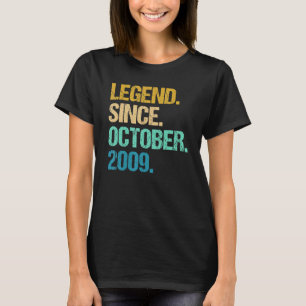 13 Jahre alte Legende Seit Oktober 2009 13. Geburt T-Shirt