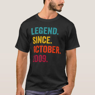 13 Jahre alte Legende Seit Oktober 2009 13. Geburt T-Shirt
