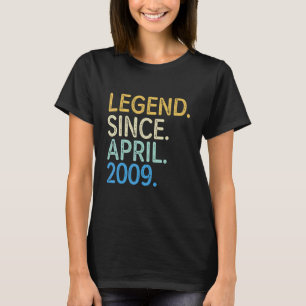 13 Jahre alte Vintage Legende Seit April 2009 13. T-Shirt