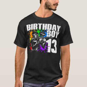 13 Jahre alter Paintball Geburtstagsparty Boys 13. T-Shirt