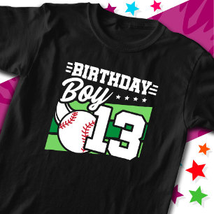 13 Jahre altes Baseball Party Thema 13. Geburtstag T-Shirt