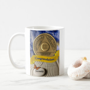 13 Jahre CUSTOM NAME AA Jubiläum Serenity Kaffeetasse
