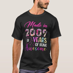 13 Jahre großartig seit 2009 Geburtstags-Gif T-Shirt