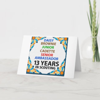 13 Jahre Kumulierungskarte Karte